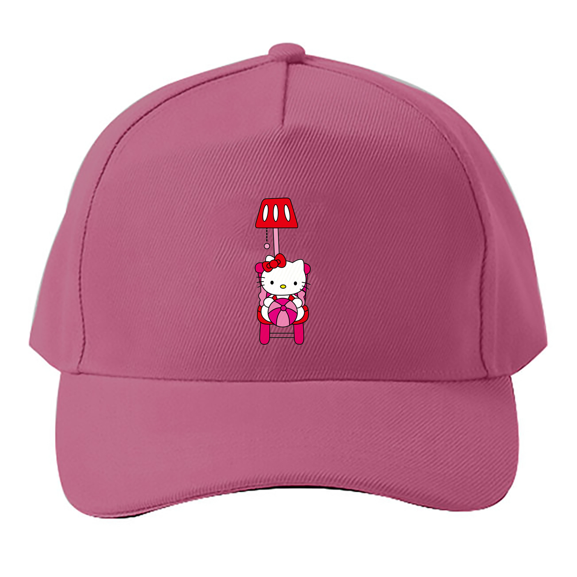 （画像用） Hello Kitty ハローキティ ベースボールキャップ 綿100％ 男女兼用 帽子 スポーツ